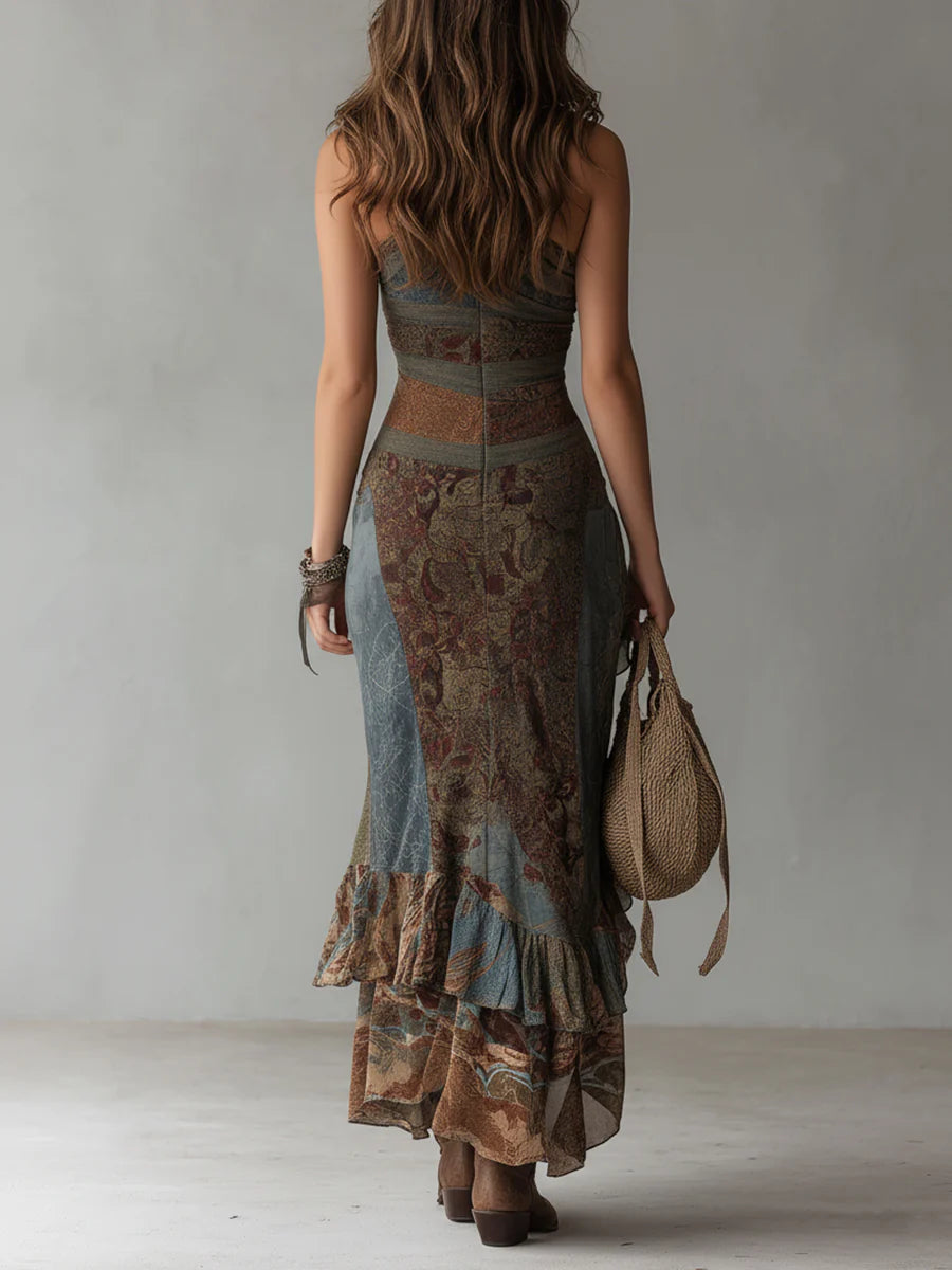 Isabella - Elegant One- Shoulder Maxi Dress